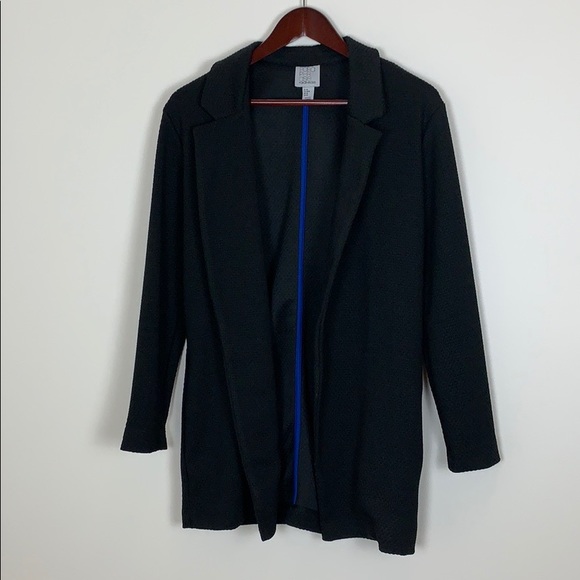 Paraphrase Thick Texture Blazer Black Medium - Picture 1 of 6